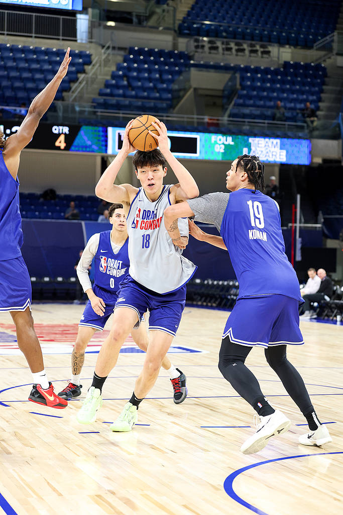 NBA联合试训杨瀚森表现不错 选秀专家：他压制多位NCAA高水平中锋